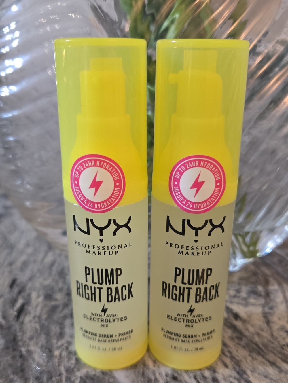 NYX Plump Right Back Hydrating Primer - Neon Yellow Packaging - Picture 1 of 3